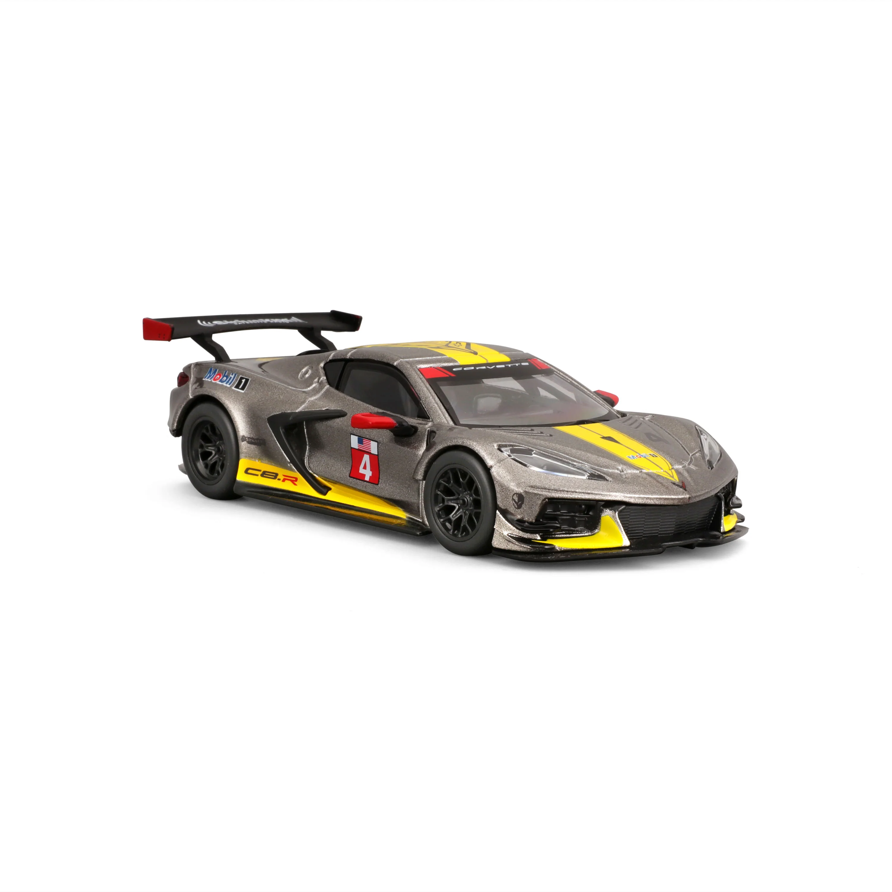 2020 Chevrolet Corvette C8.R 1:43 grigia metallizzata con teca espositiva - Image 5