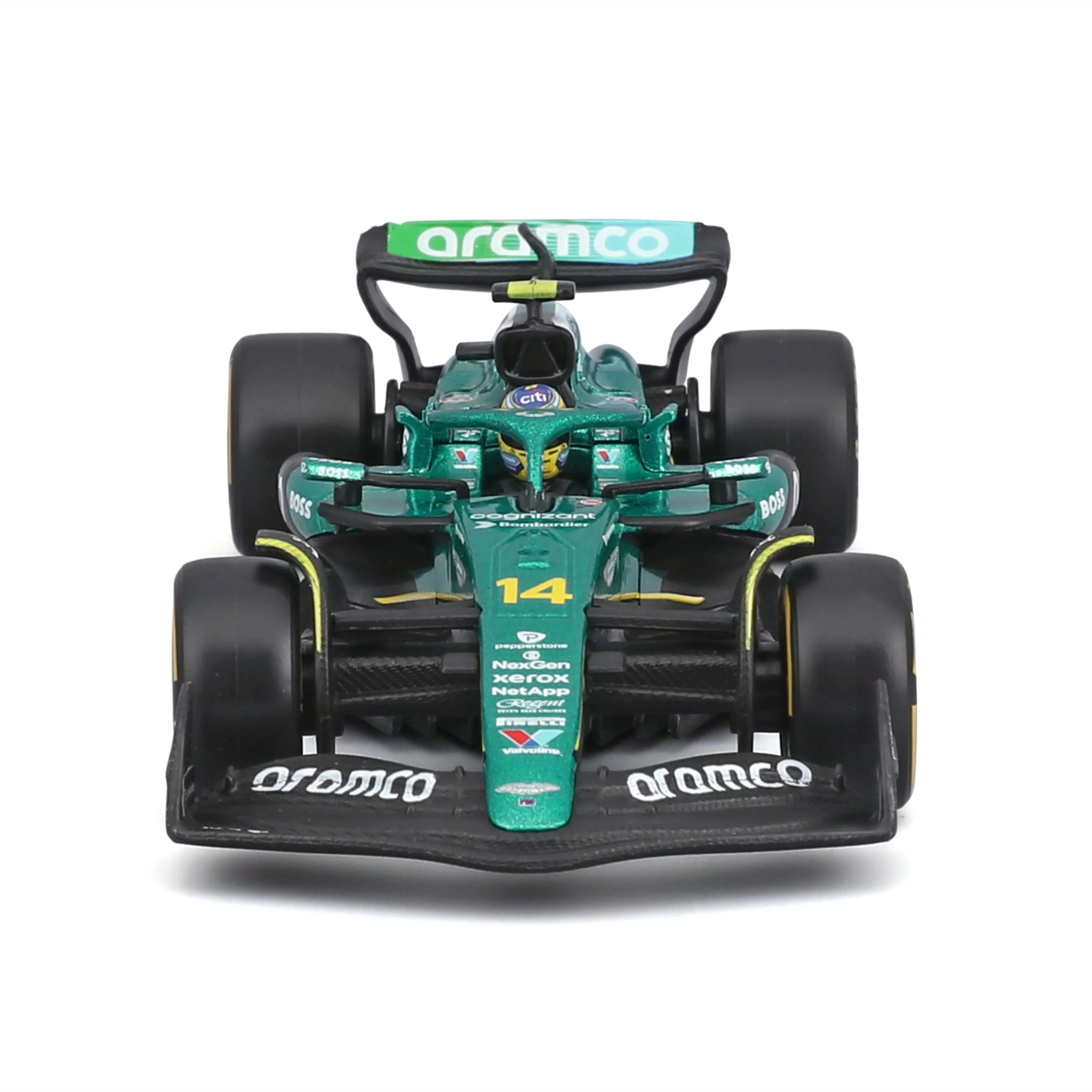 Aston Martin AMR25 2025 #14 Alonso 1:43 with helmet and display case - Image 4