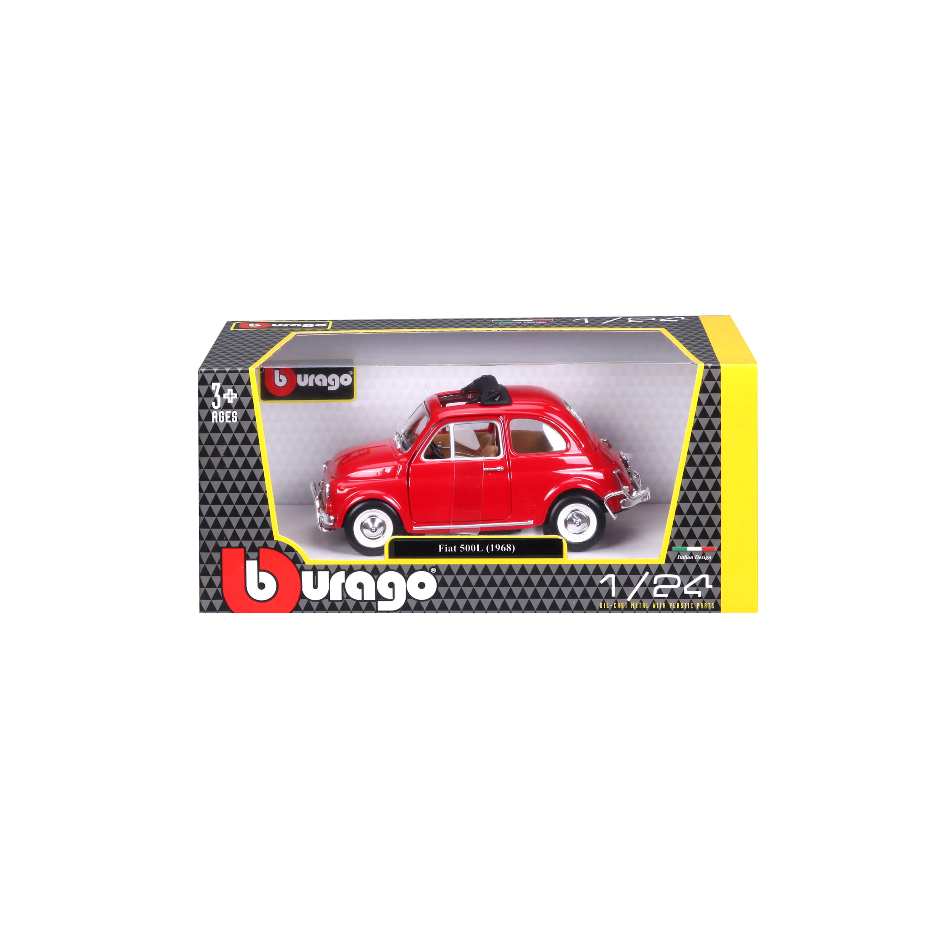 FIAT 500L (1968) 1:24 Red - Image 2