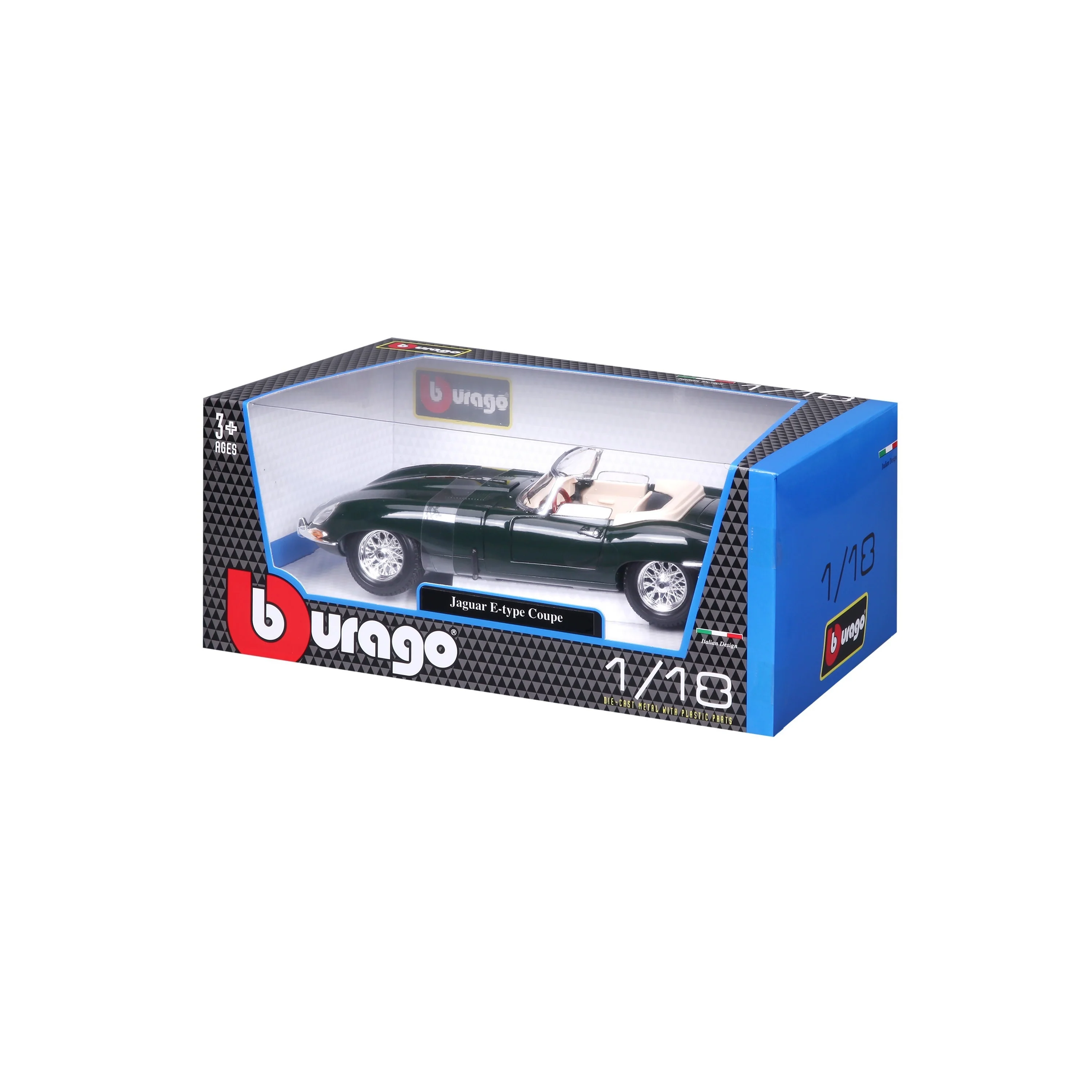 Jaguar E-type Cabriolet 1:18 verde - Image 8