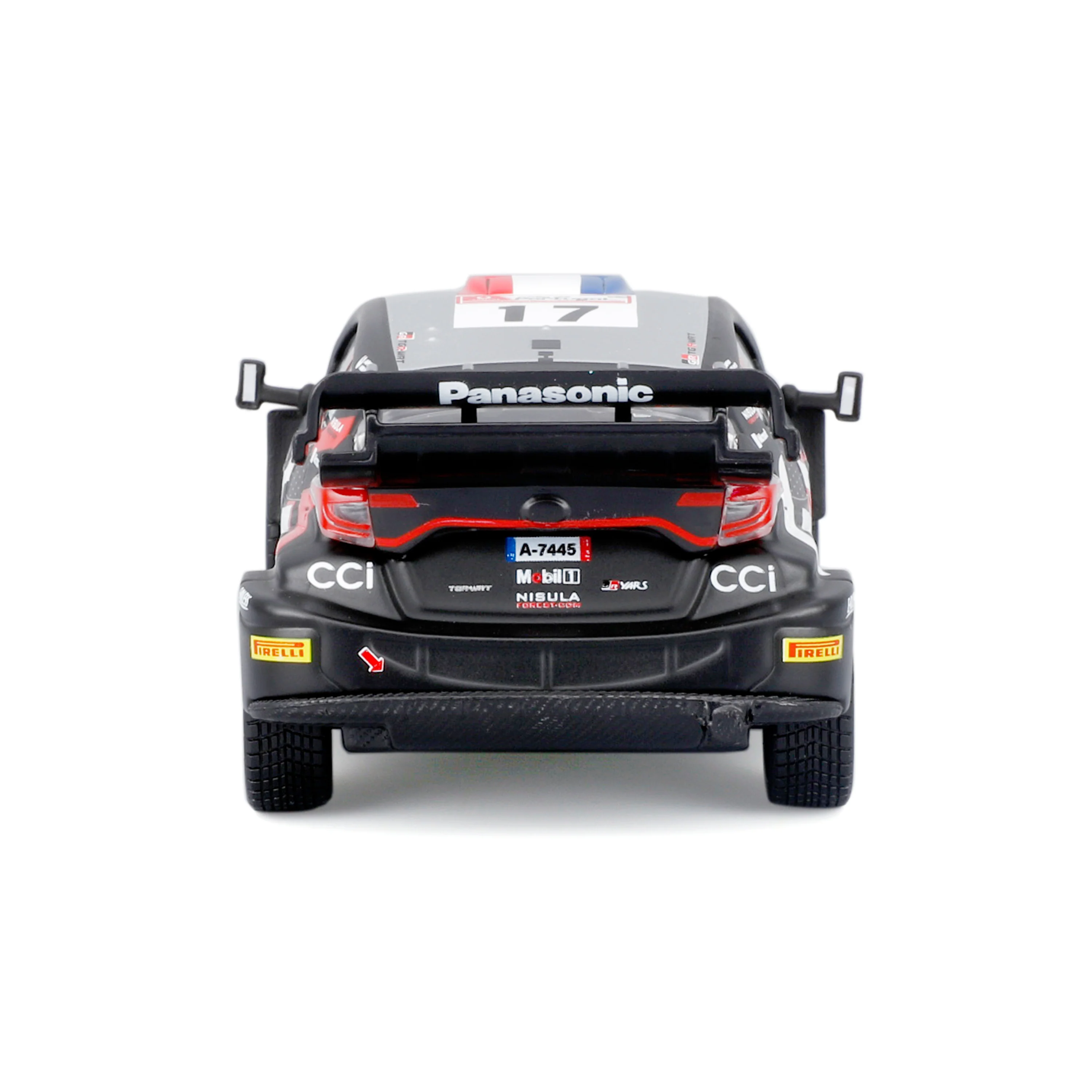 Toyota GR Yaris Rally 1 Hybrid #17 1:43 con teca espositiva - Image 3